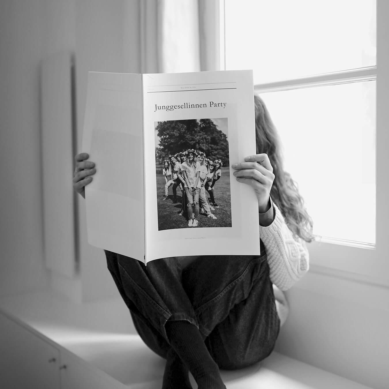 Innocence – Zeitungsstil – Persönlich gestaltetes Fotobuch – Großformat